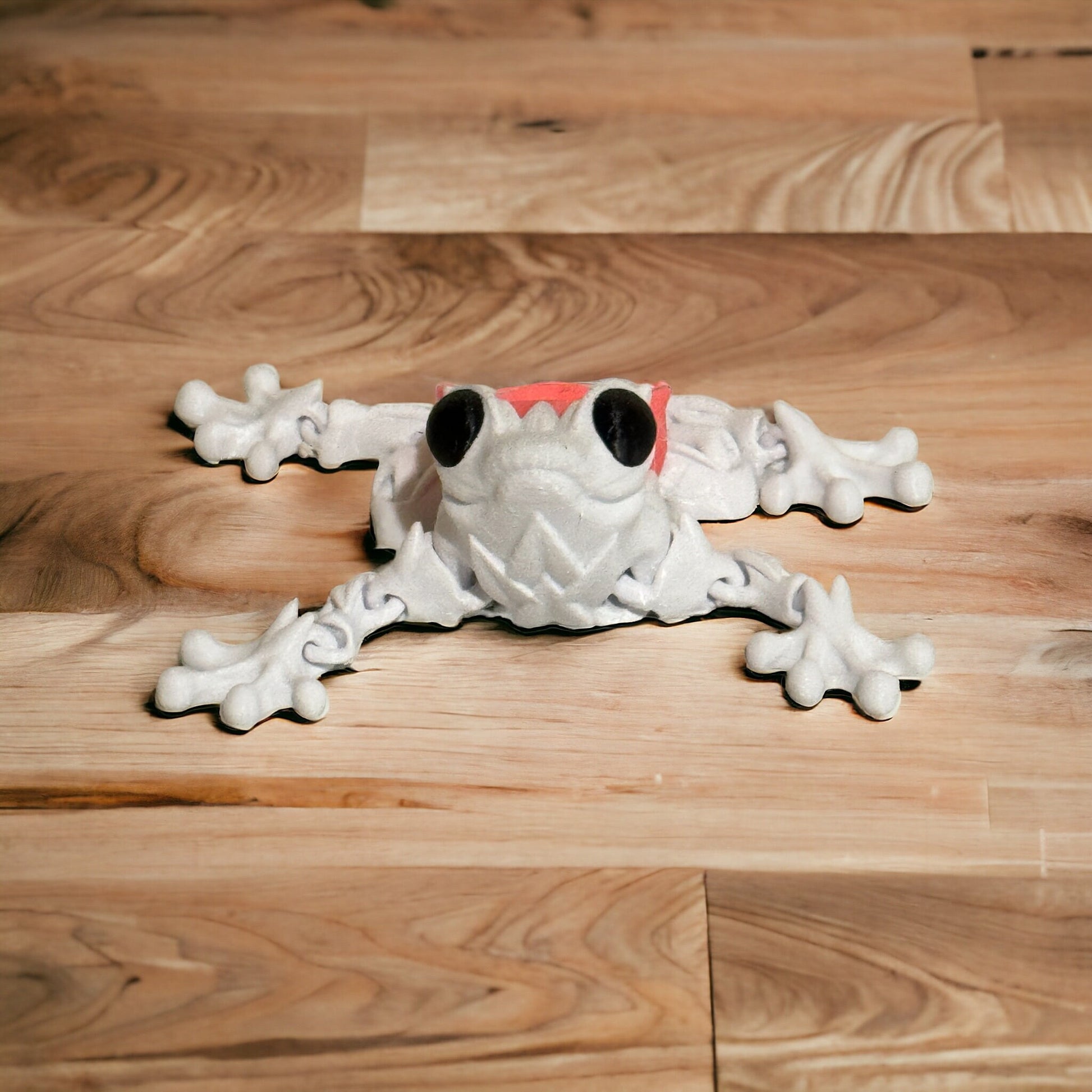 Introducing the Enchanting valentine 3D Printed Frog with a Rose Accent!