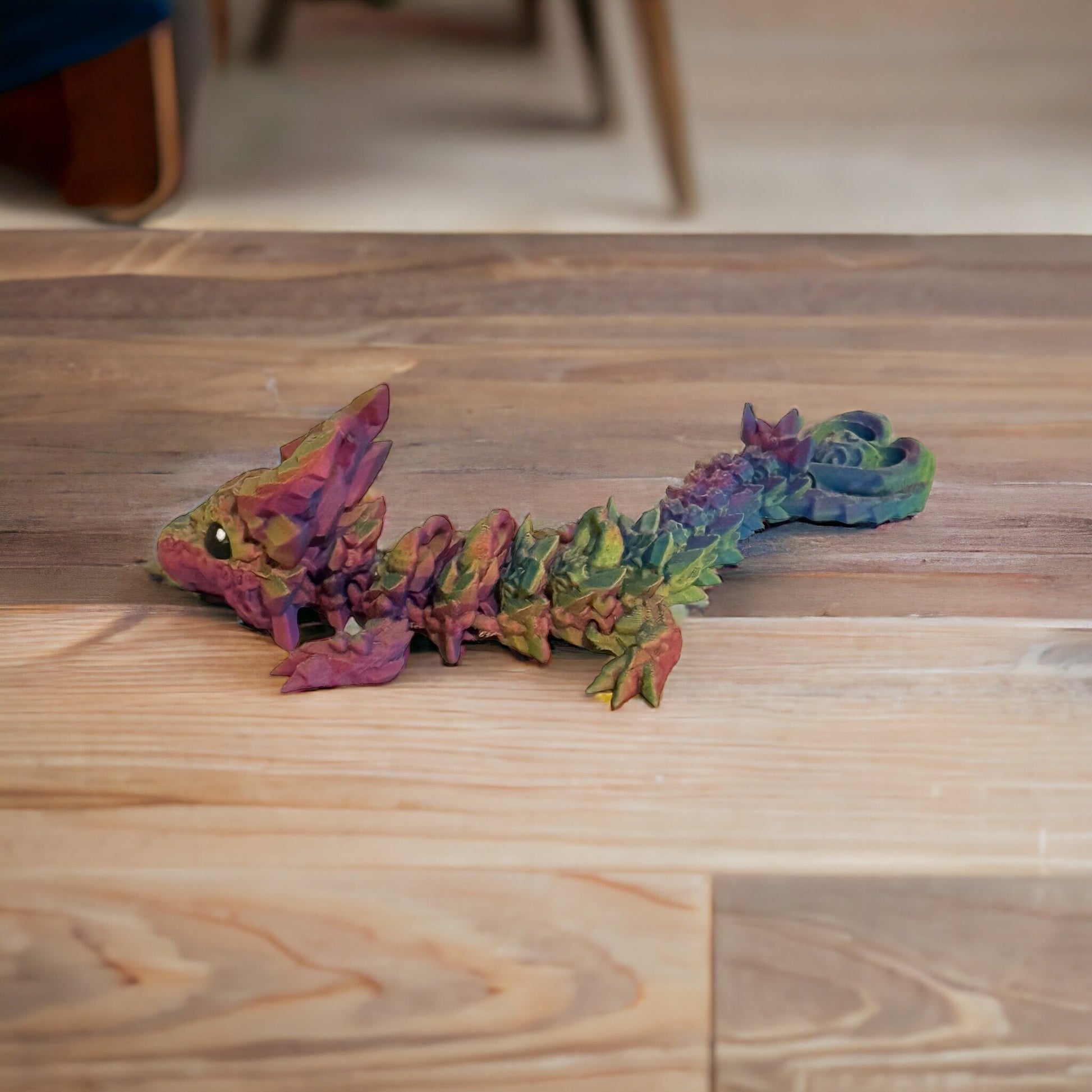Enchanting Elegance: Meet the Baby_Light Heart Dragon in Rosy Cloud Delight