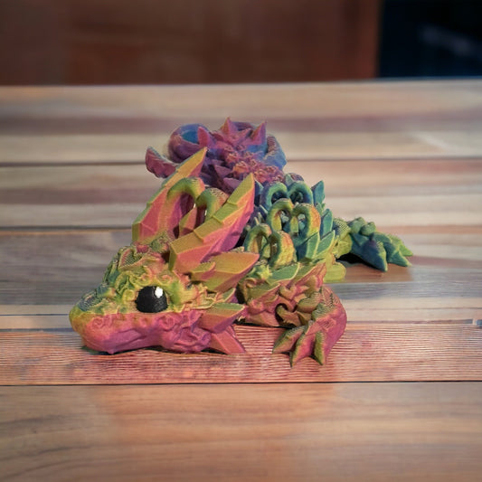 Enchanting Elegance: Meet the Baby_Light Heart Dragon in Rosy Cloud Delight