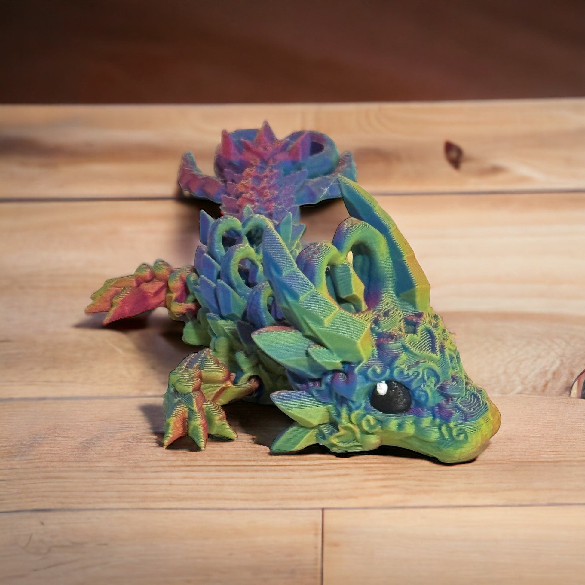 Enchanting Elegance: Meet the Baby_Light Heart Dragon in Rosy Cloud Delight
