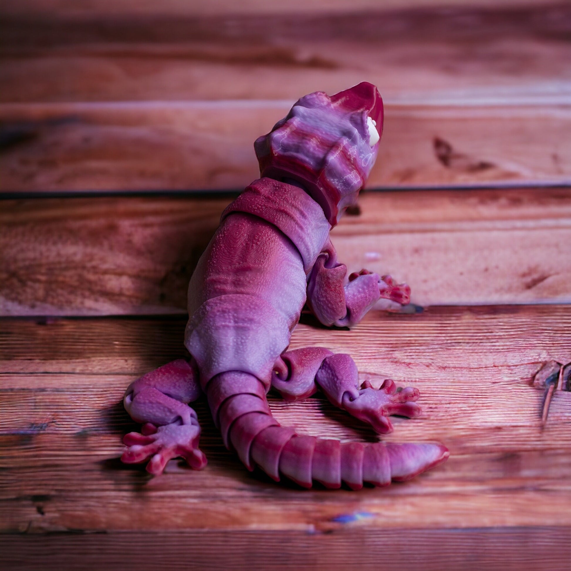 Unleash the Magic of Nature: 3D Printed Gargoyle Gecko - Flexible Sensory Toy - Fidget - Articulated Pet