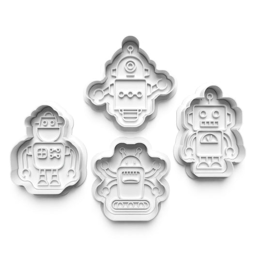 Get Creative in the Kitchen with Our Robot Cookie Cutters 0565