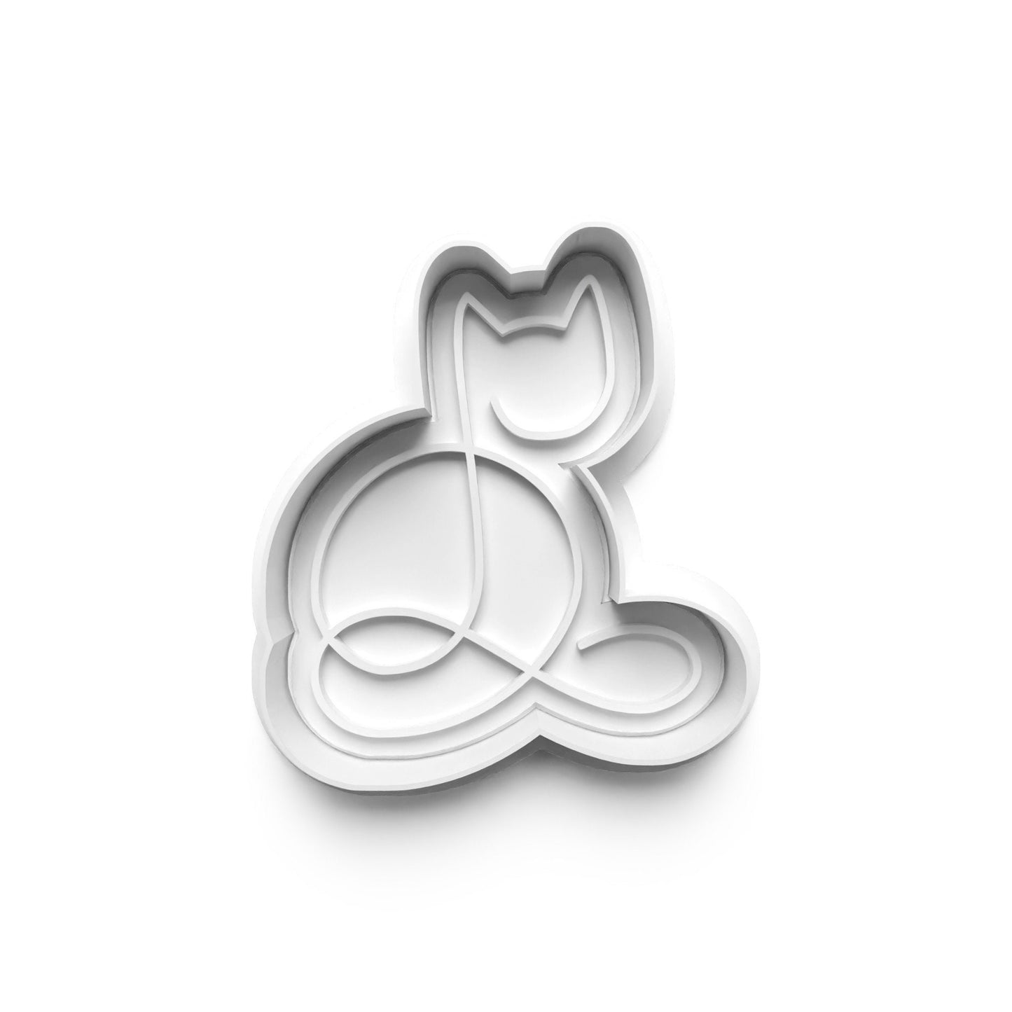 Embrace Elegance with Our 3D Printed Cat Line Art Cookie Cutters