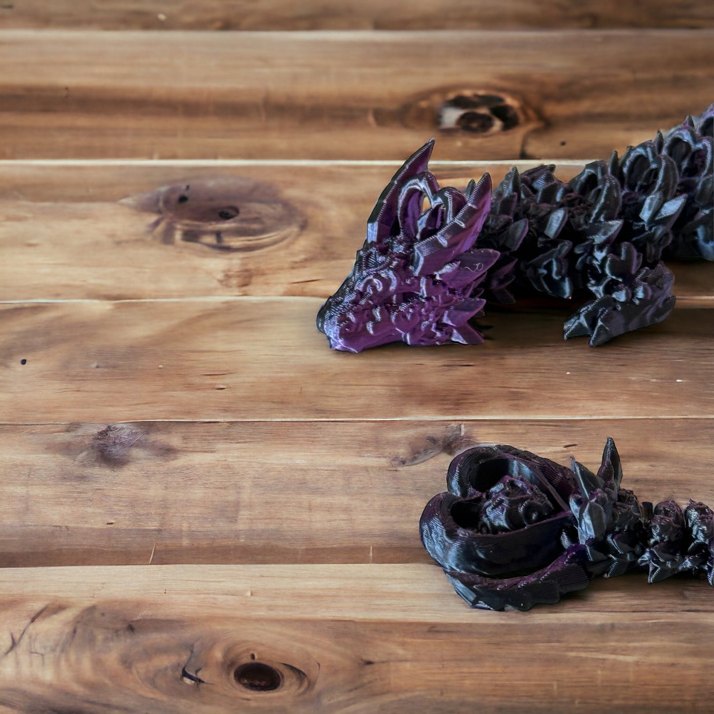 Enchanting Elegance: Meet the Light Heart Dragon in Black & Purple Slik Delight