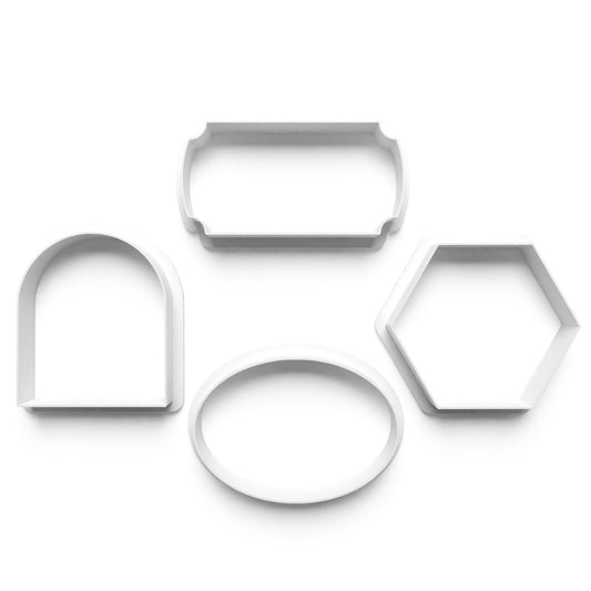 Fun & Festive 3D Printed Cookie Cutters - Set of 4 Simple Shapes!