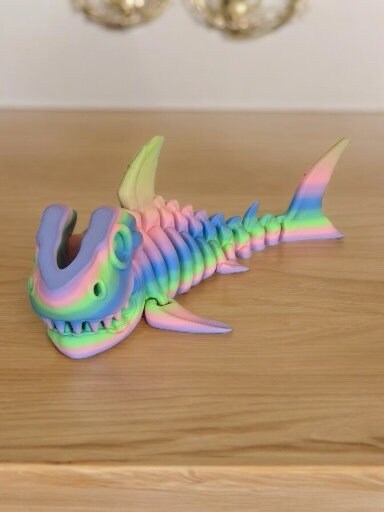 Customizable 3D Printed Megalodon Shark - 38cm Long | Unique Décor & Gift Idea!