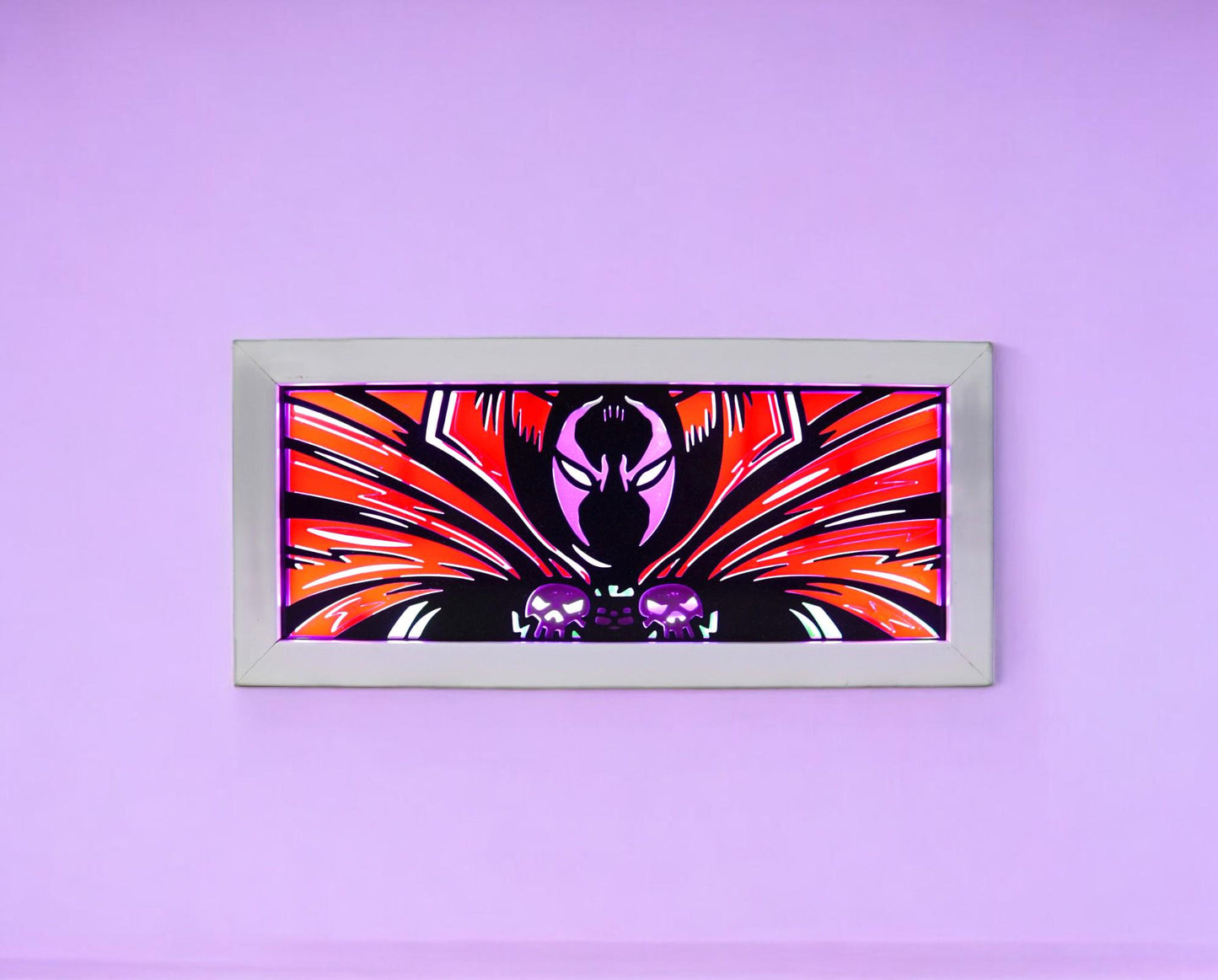 Anime 3D Printed Spawn Light Box.rar Light Box – Color Changing with Remote | USB Powered