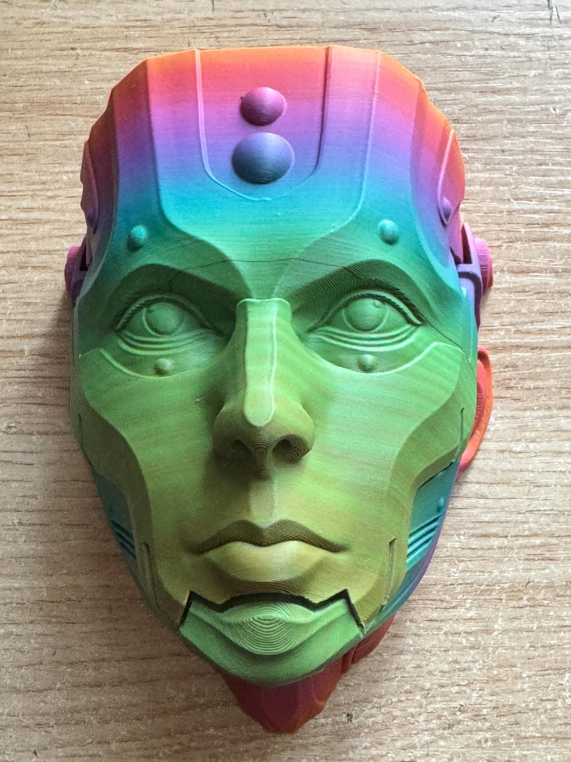 Robot & Alien Wall Mask - Alienbot - Cosmic Revelation - Home Decor - Wall Mount