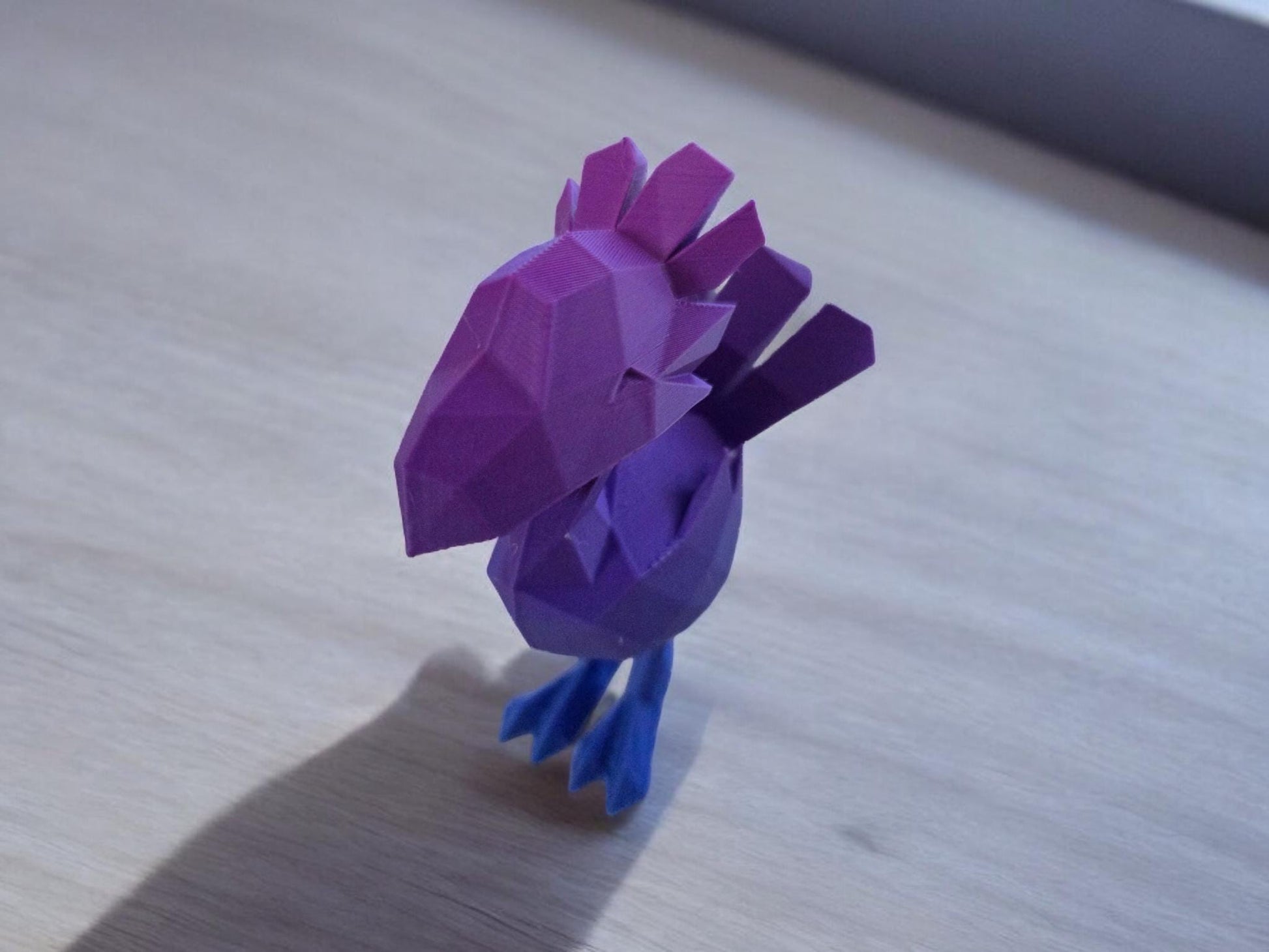 Low Poly Chocobo 4" Figure - 3D Printed & Painted/Unpainted Options Available