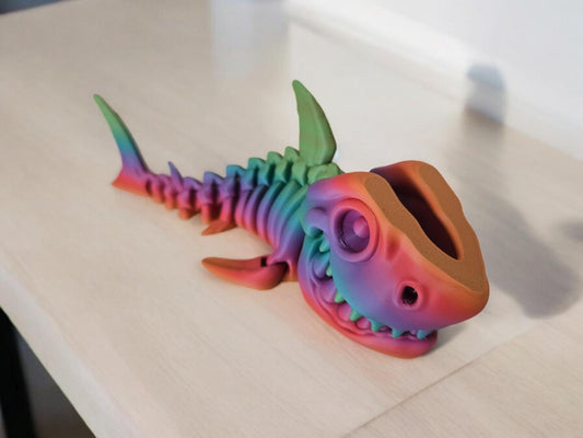 Customizable 3D Printed Megalodon Shark - 38cm Long | Unique Décor & Gift Idea!