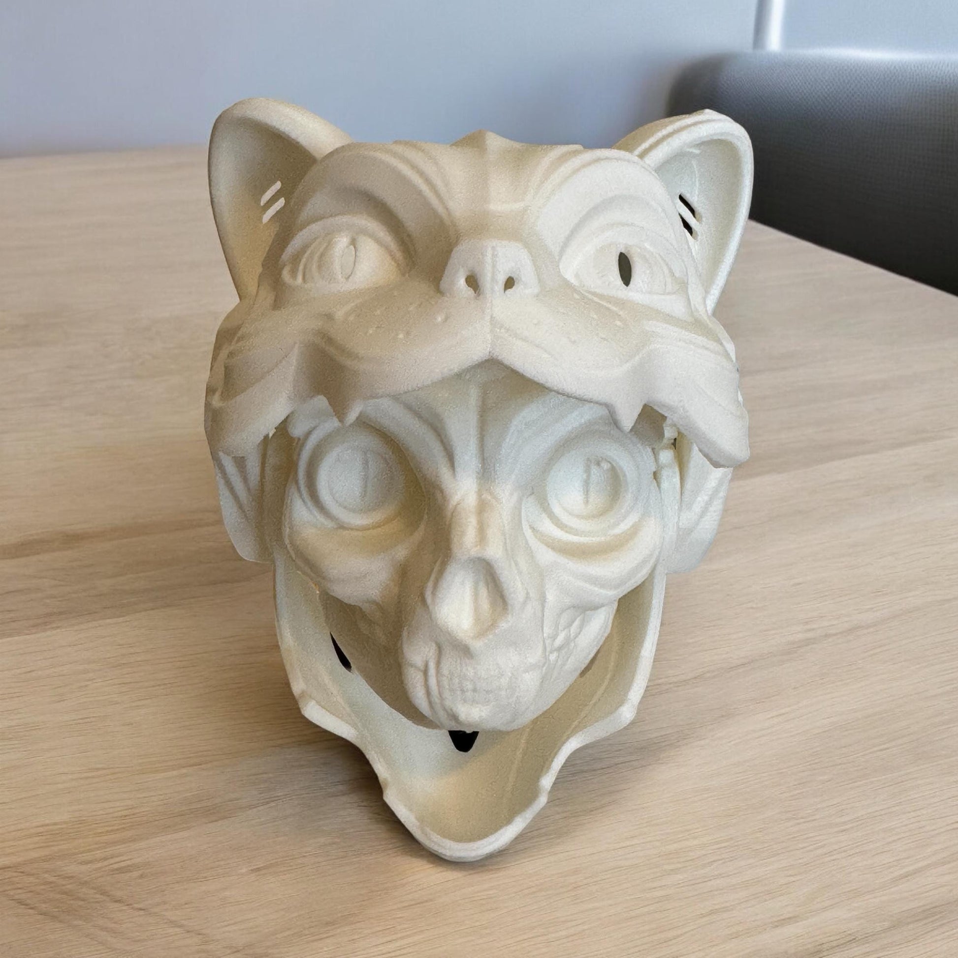 Robot & Cat Wall Mask - Catbot - Cosmic Revelation - Home Decor - Wall Mount