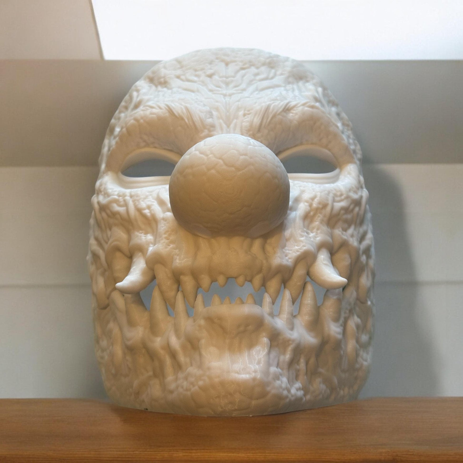 Clown mask, Horror Mask with Sharp Teeth - Unique Art mask