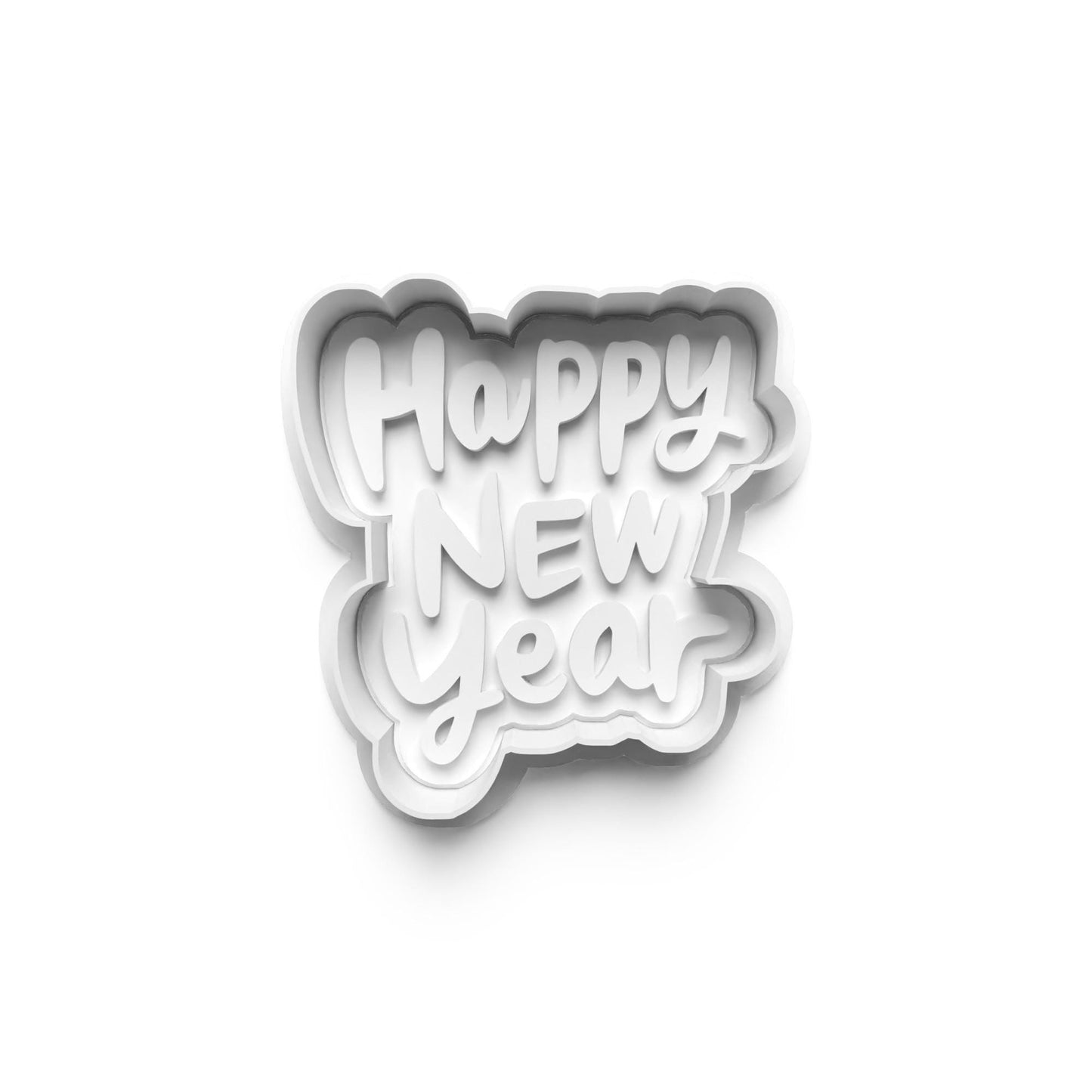 3D Printed Happy New Year 2025 Cookie Cutter Set – Ring in the New Year with Sweet Treats!