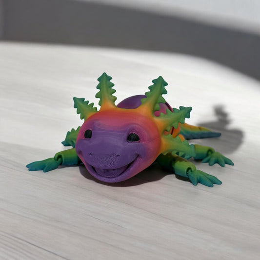Customizable 3D-Printed Axolotl – 24cm Long! Choose Any Color!