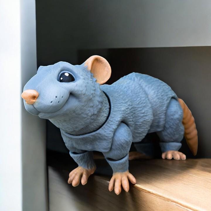 Rat - Flexible Sensory Toy - Fidget - Articulated Pet