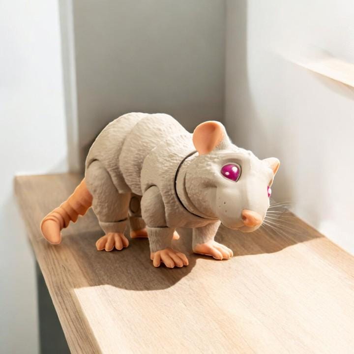 Rat - Flexible Sensory Toy - Fidget - Articulated Pet