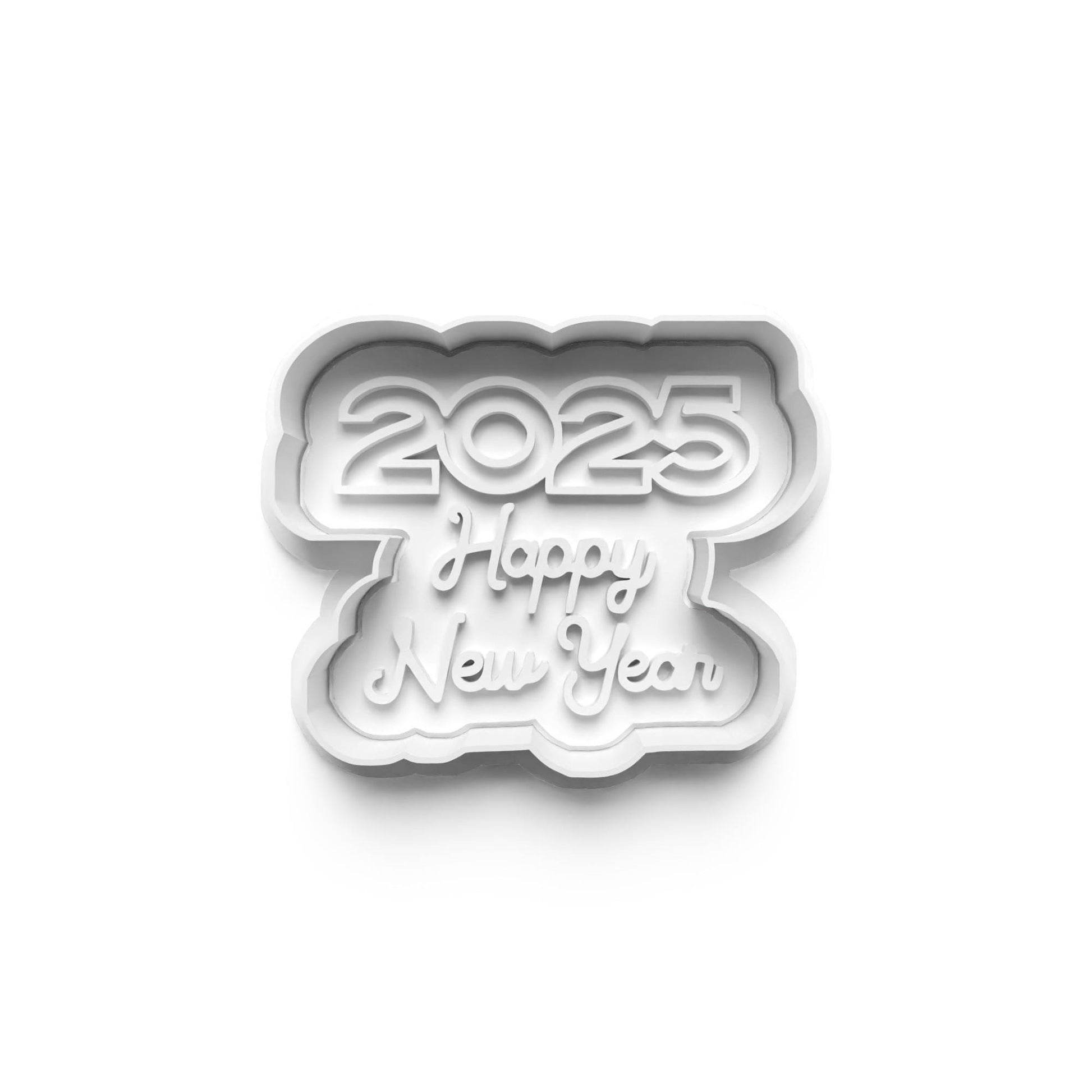 3D Printed Happy New Year 2025 Cookie Cutter Set – Ring in the New Year with Sweet Treats!