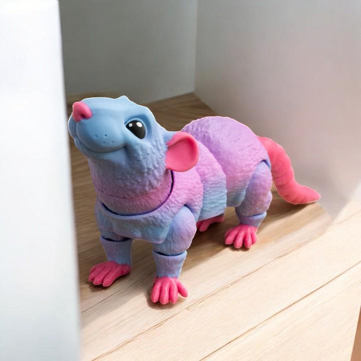 Rat - Flexible Sensory Toy - Fidget - Articulated Pet