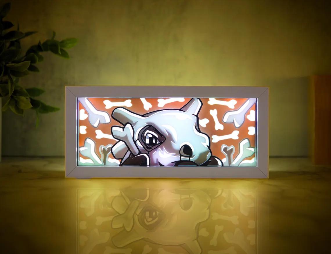 Fan Art 3D Printed Light Box – Color Changing with Remote | USB Powered