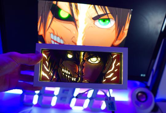 Fan Art 3D Printed Light Box – Color Changing with Remote | USB Powered