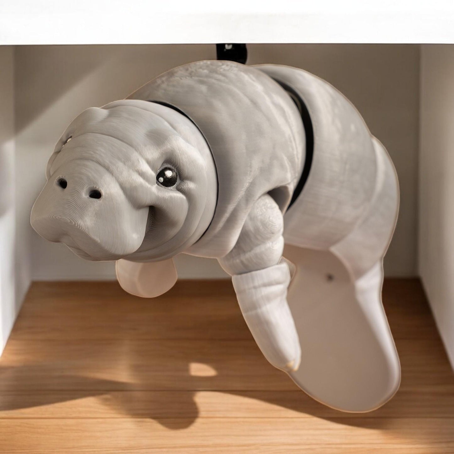 Large Grey Manatee | 3D Printed fully articulating joints Flexi Model