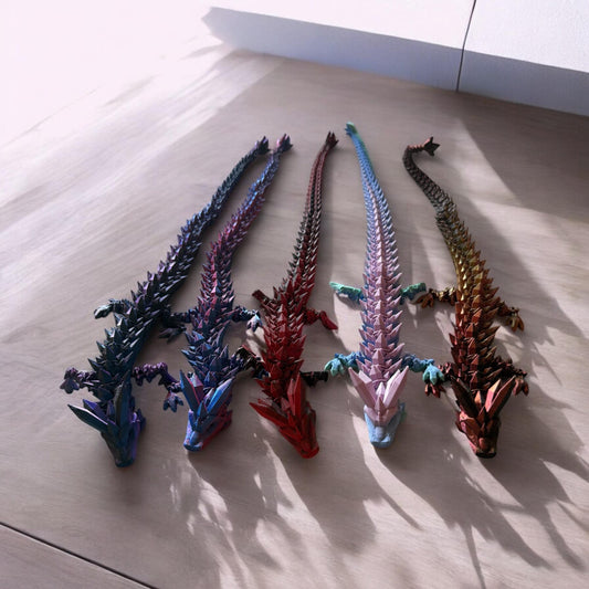Articulated Crystal Dragon | 3D Printed Fantasy Design Cinderwing Design