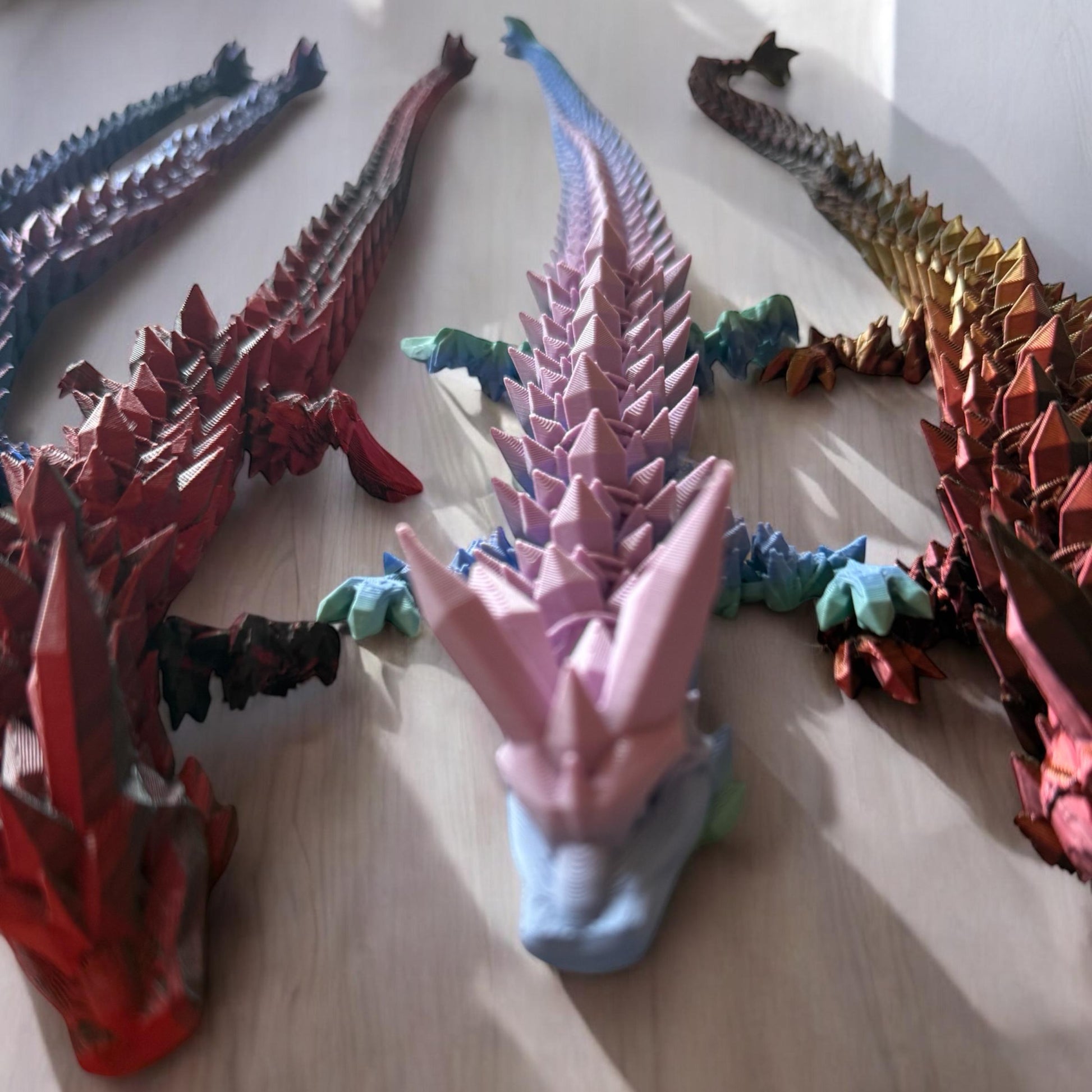Articulated Crystal Dragon | 3D Printed Fantasy Design Cinderwing Design