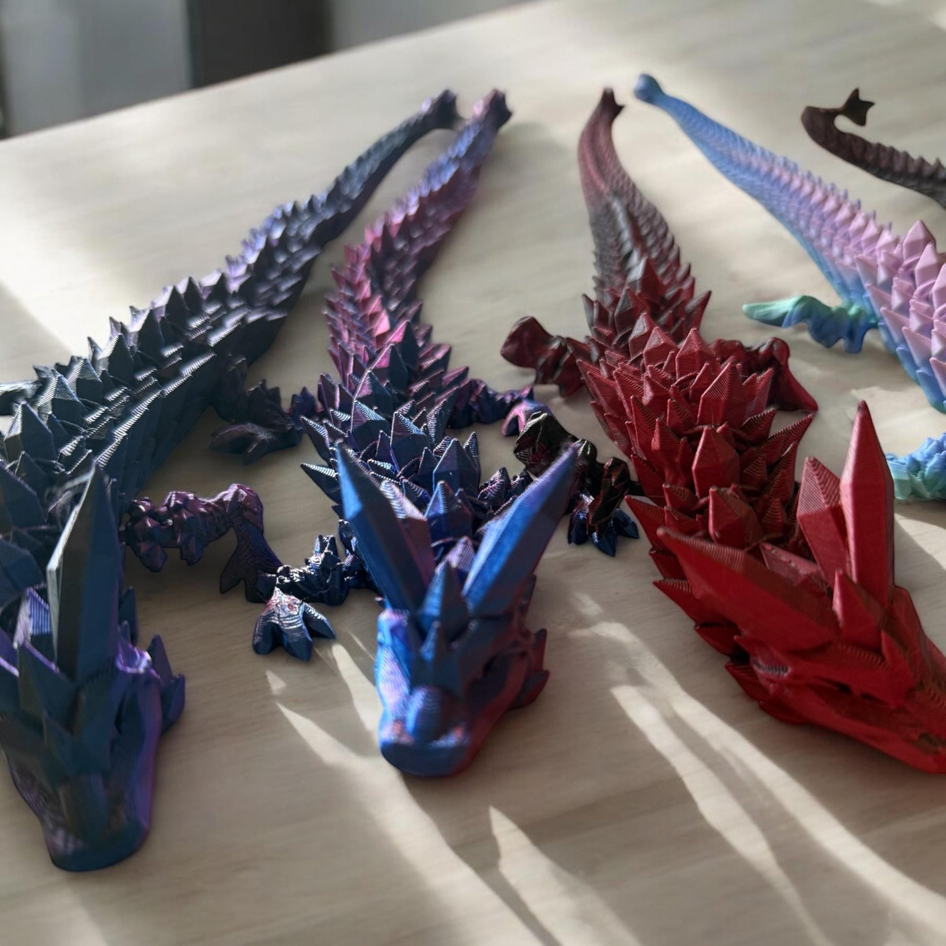 Articulated Crystal Dragon | 3D Printed Fantasy Design Cinderwing Design