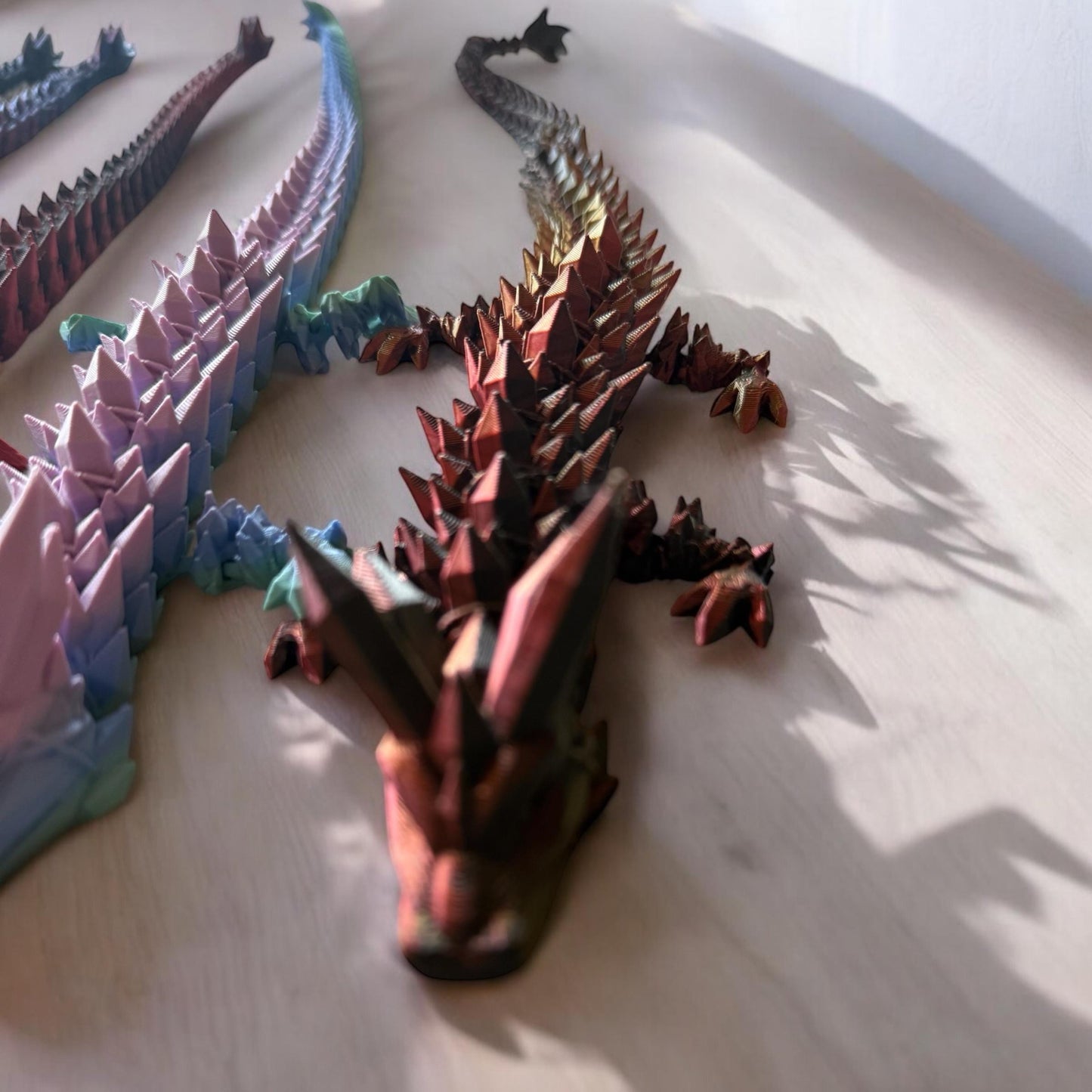 Articulated Crystal Dragon | 3D Printed Fantasy Design Cinderwing Design