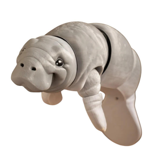Customizable 3D-Printed Manatee – 24cm Long! Choose Any Color!
