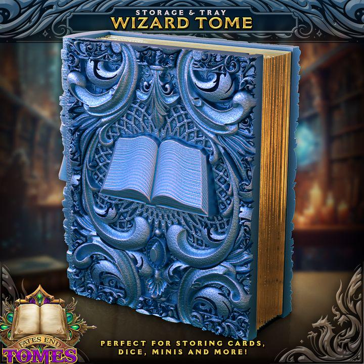 Wizard Tome Tome Book Dice Vault and Rolling Tray | Magnetic Case | Dungeons and Dragons | DnD | D&D RPG Game | Dice Container