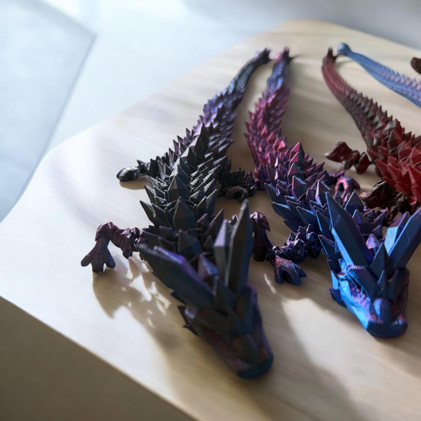 Articulated Crystal Dragon | 3D Printed Fantasy Design Cinderwing Design