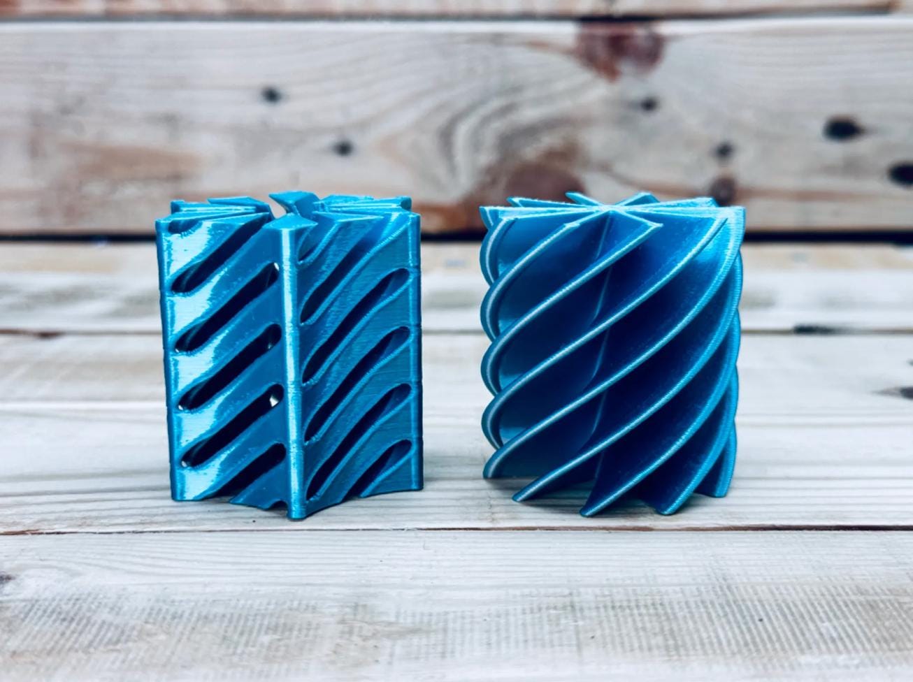 3D Printed Curved Edge Hexagon Pass-Through Illusion Fidget | ADHD-Friendly Stress Reliever | Customizable Two-Color Design