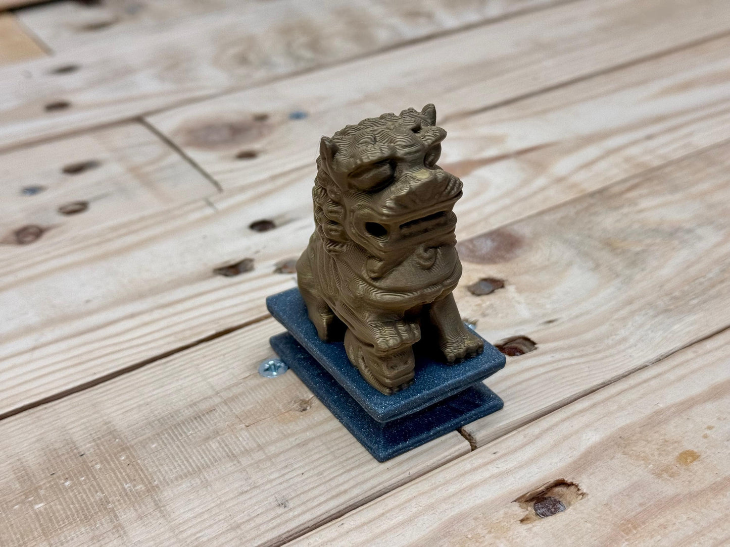 Custom 3D Printed Pair of Chinese Guardian Lions - Choose Your Colors!
