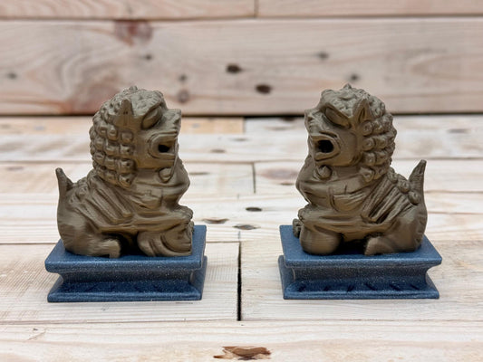 Custom 3D Printed Pair of Chinese Guardian Lions - Choose Your Colors!