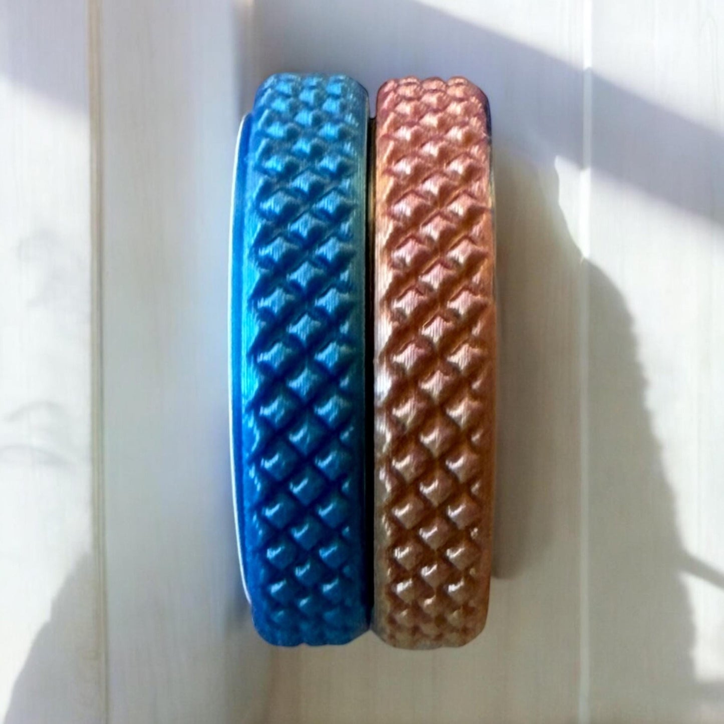 OG Flipster | Hypnotic Spiral | EDC Flip Tricks Premium Fidget -Dual Sided (Quiet Side / Loud Side) Magnetic Slider - Haptic Pop Coin