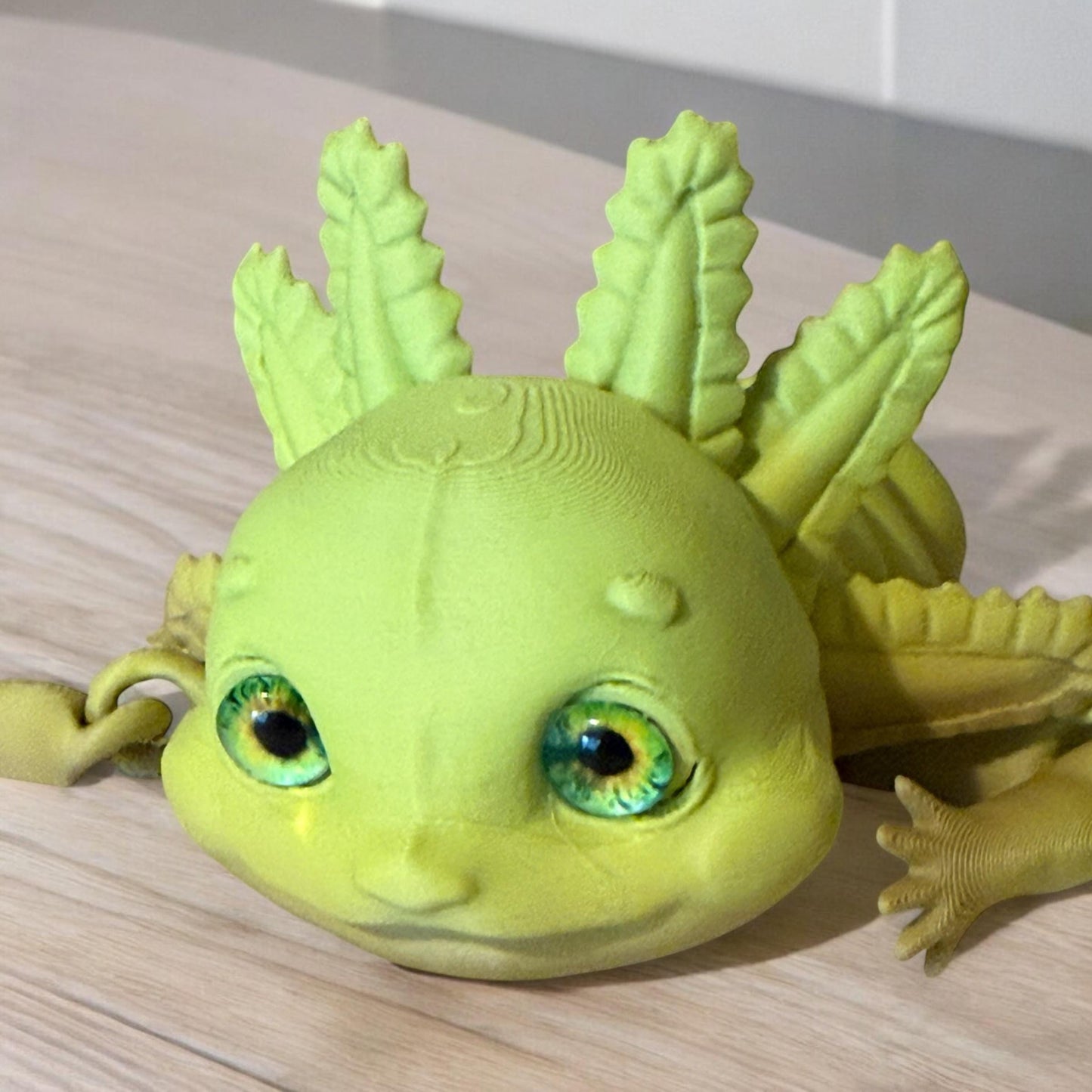 Customizable 3D-Printed Axolotl glass eye's– 20cm Long! Choose Any Color!