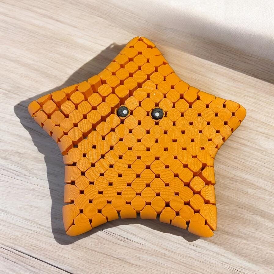 3d print Starfish Hyper Flexible Fidget Toy Great Christmas Gift