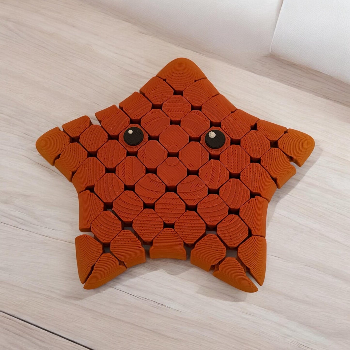 3d print Mini Starfish Hyper Flexible Fidget Toy ADHD Pocket size 3.6"