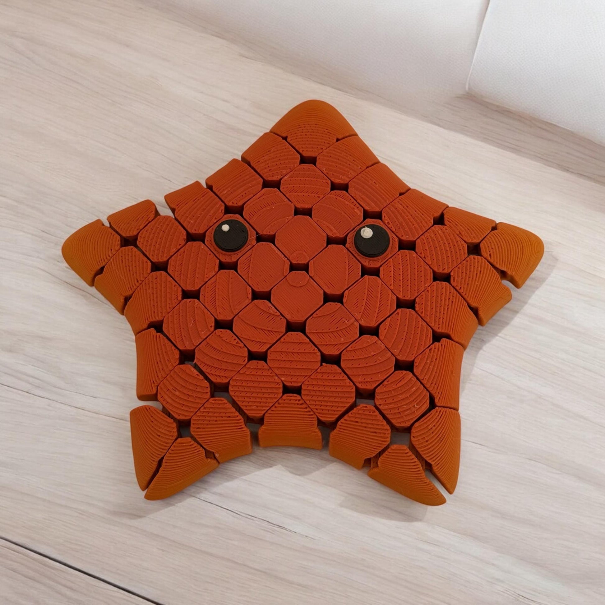 3d print Mini Starfish Hyper Flexible Fidget Toy ADHD Pocket size 3.6"