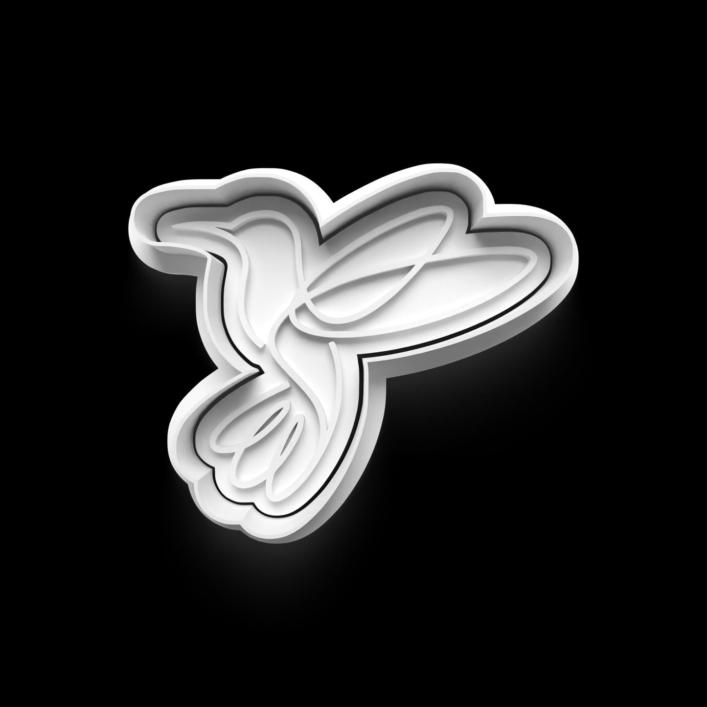 3D-Printed Hummingbird Line Art Cookie Cutter Set – Elegance in Every Bite! 0819
