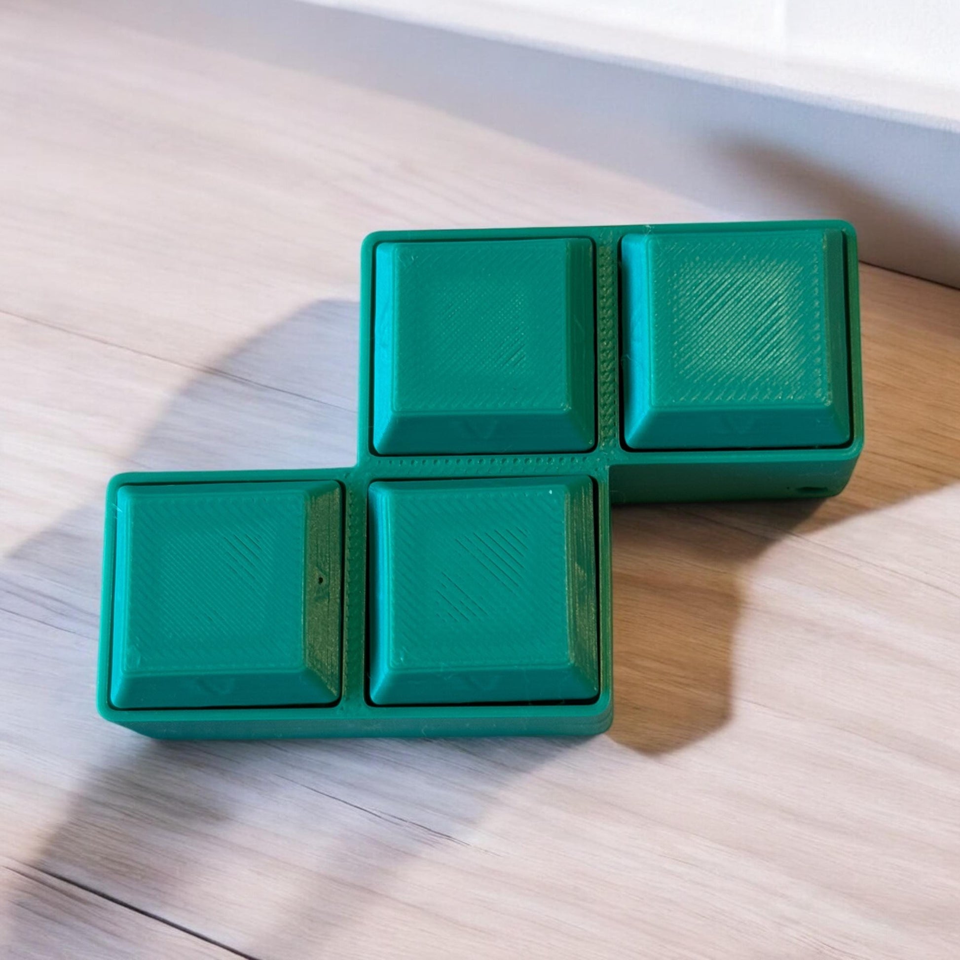 Adorable 3D Printed classic block design Clicker - Perfect Handheld Size!