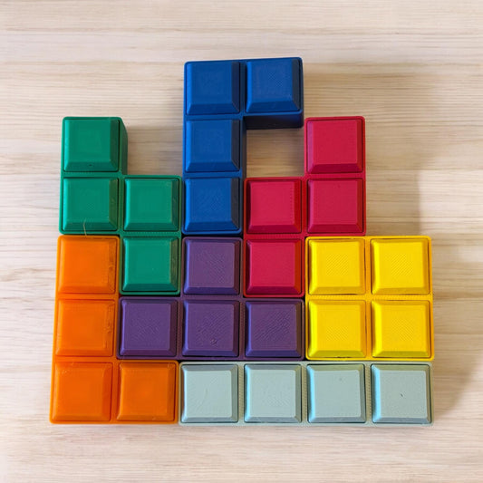 Adorable 3D Printed classic block design Clicker - Perfect Handheld Size!