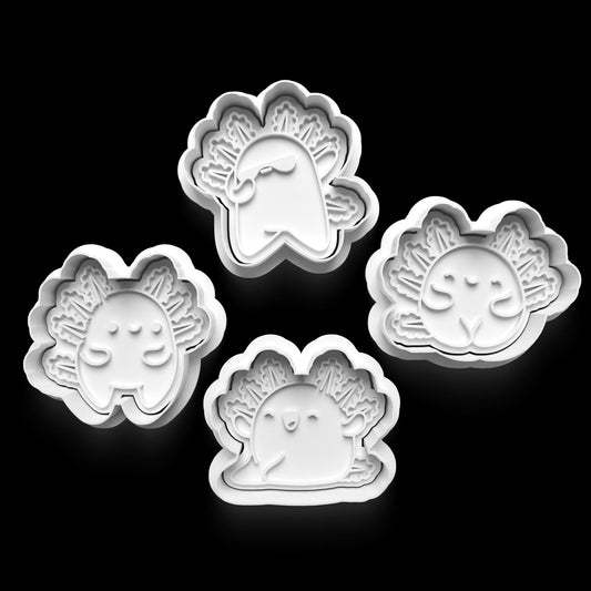3D-Printed Axolotl Cookie Cutter Set – Bake Something Adorably Unique! 0820