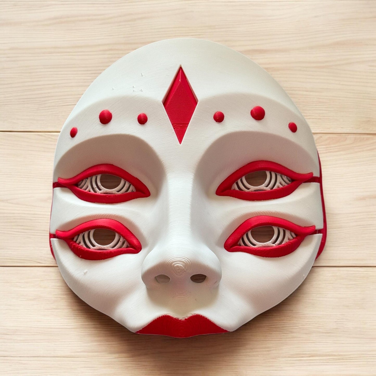 Hellequin Mask 3D Printed Cosplay Horror Mask Wearable Face Mask Oni Mask For - Unique Japanese Art, japanese mask