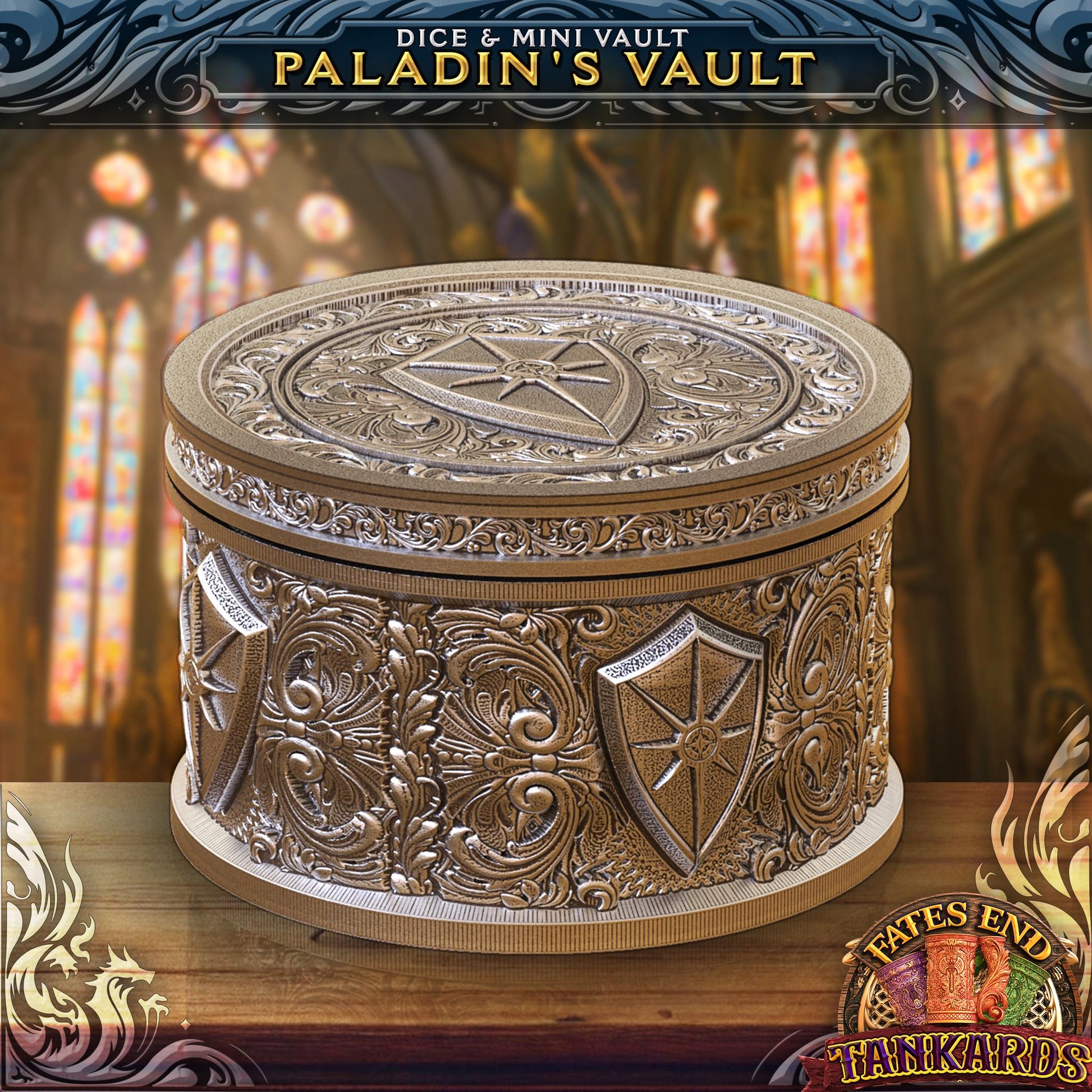 Paladin Tankard Dice Tower | Dungeons and Dragons | DnD | D&D | RPG Game | Pathfinder | Barbarian Tankard and Dice Tower Combo Any color