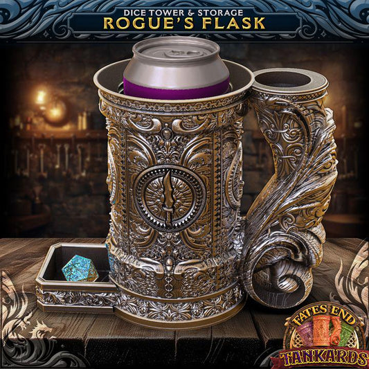 Rogue Tankard Dice Tower | Dungeons and Dragons | DnD | D&D | RPG Game | Pathfinder | Barbarian Tankard and Dice Tower Combo Any color