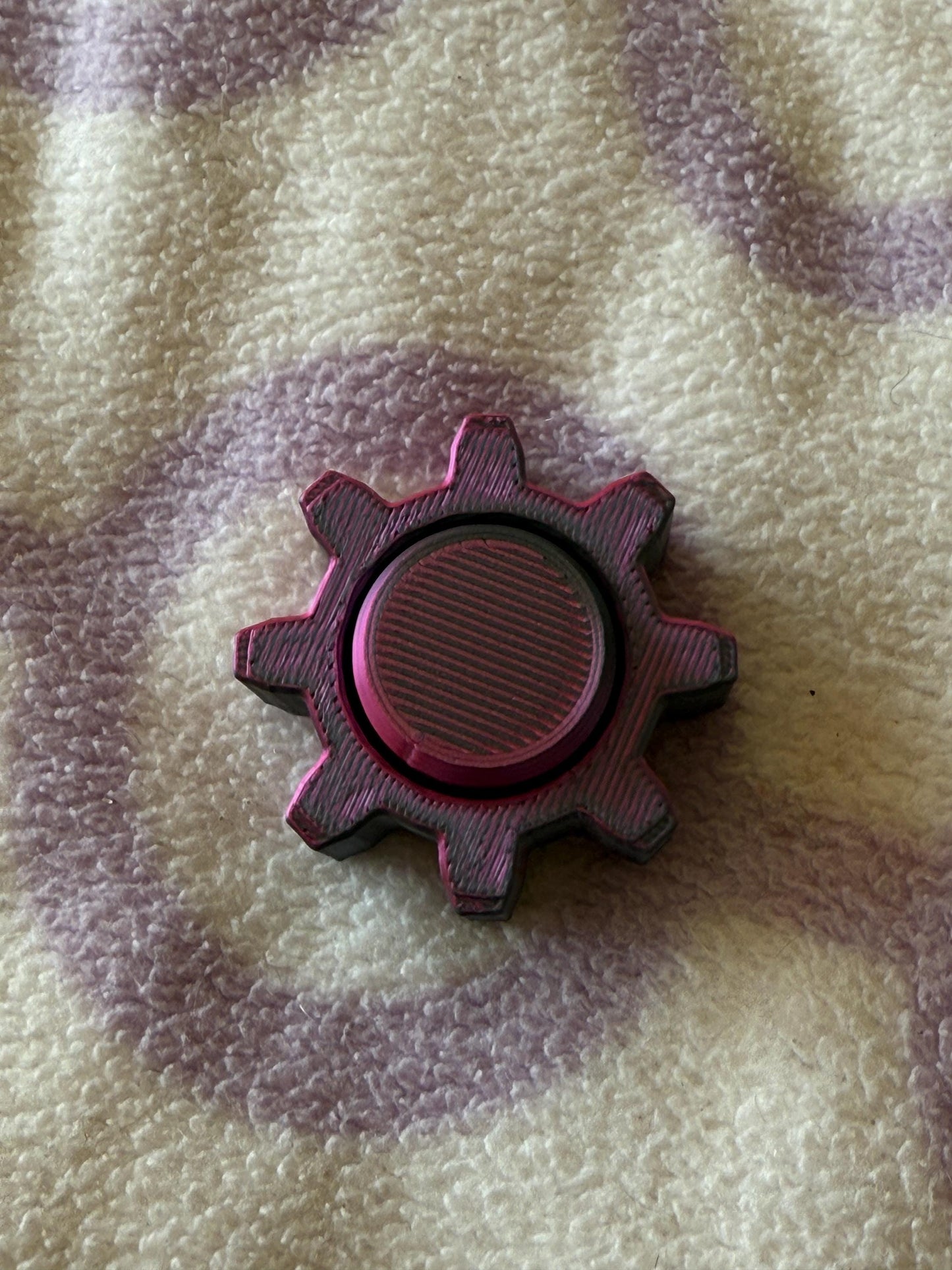 3D Printed Fidget Clicker Spinner – Custom Colors | Stress Relief Toy | ADHD Fidget | Desk Toy |