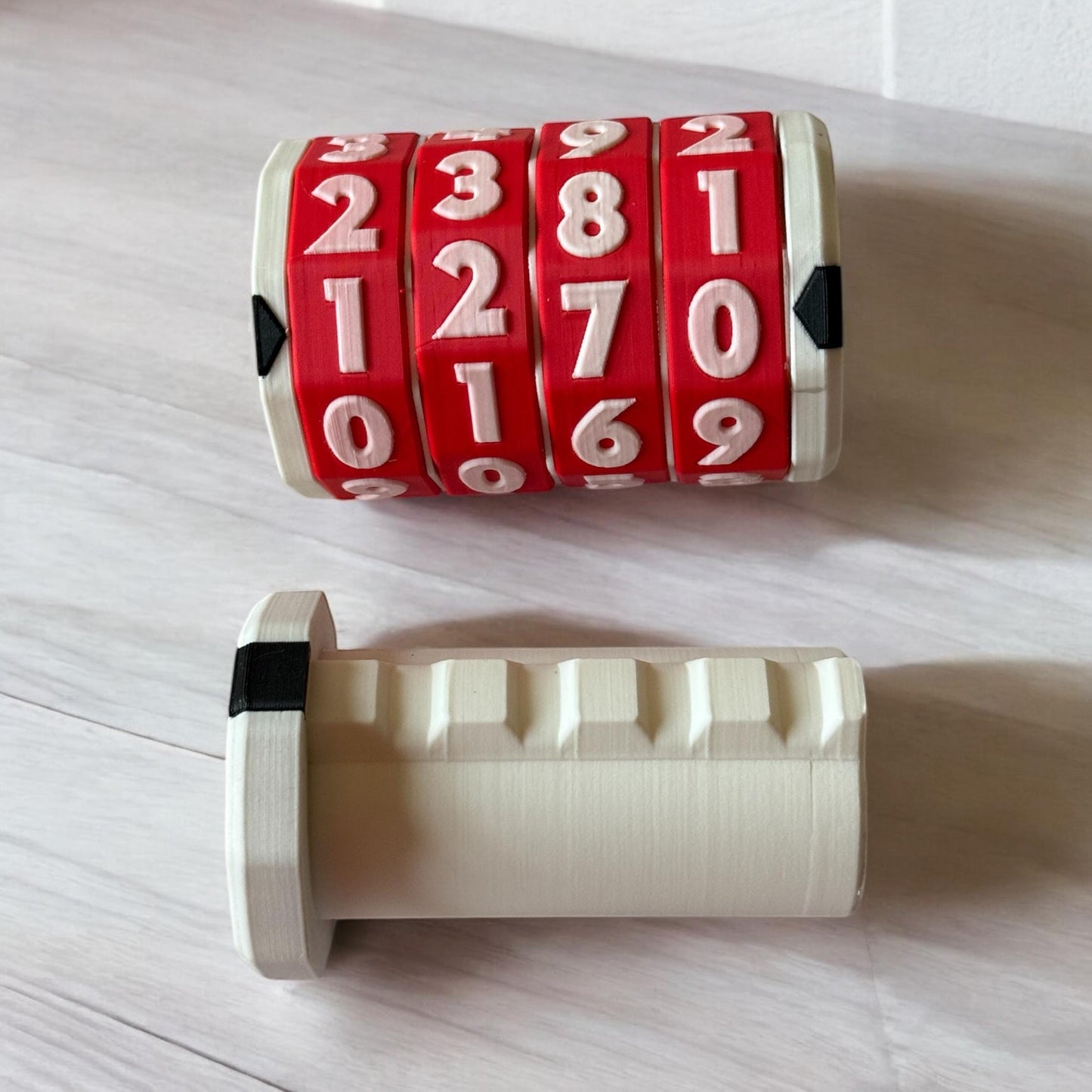 Custom 3D Printed Cryptex | Puzzle Box | Lock Box – Choose Your Own Code & Colors!