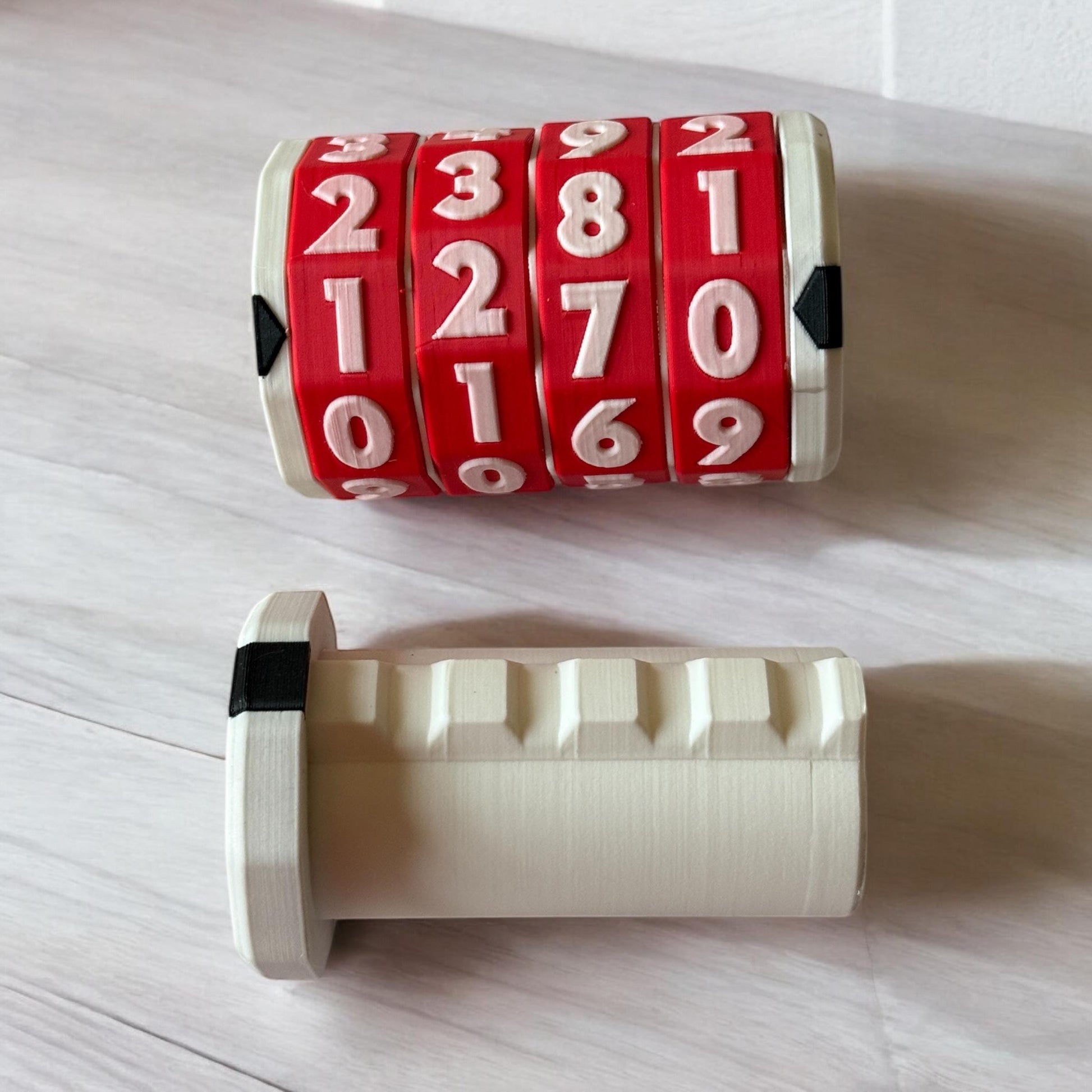 Custom 3D Printed Cryptex | Puzzle Box | Lock Box – Choose Your Own Code & Colors!